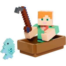 Minecraft Fishing Alex with Boat   
